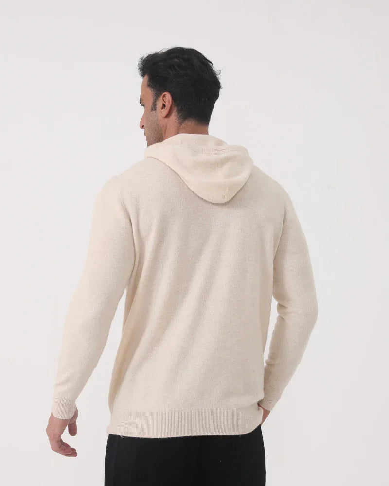 Luxury 100% Cashmere Pullover Hoodie
