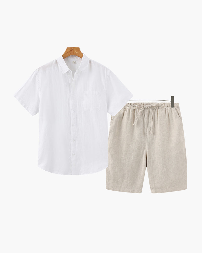 Old Money Linen Set (Casual Shorts)