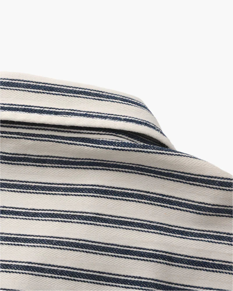 Gentlemen's Striped Button-Up Shirt