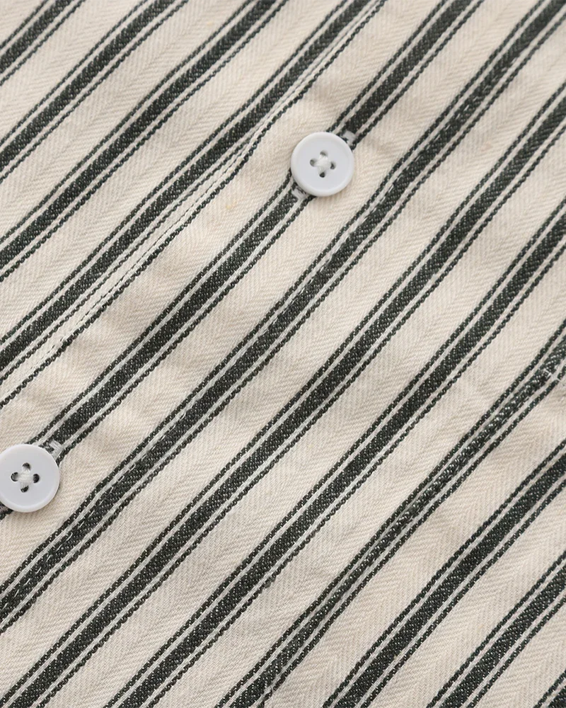 Gentlemen's Striped Button-Up Shirt