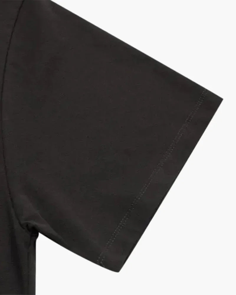 Refined Solid T-Button-Up Shirt