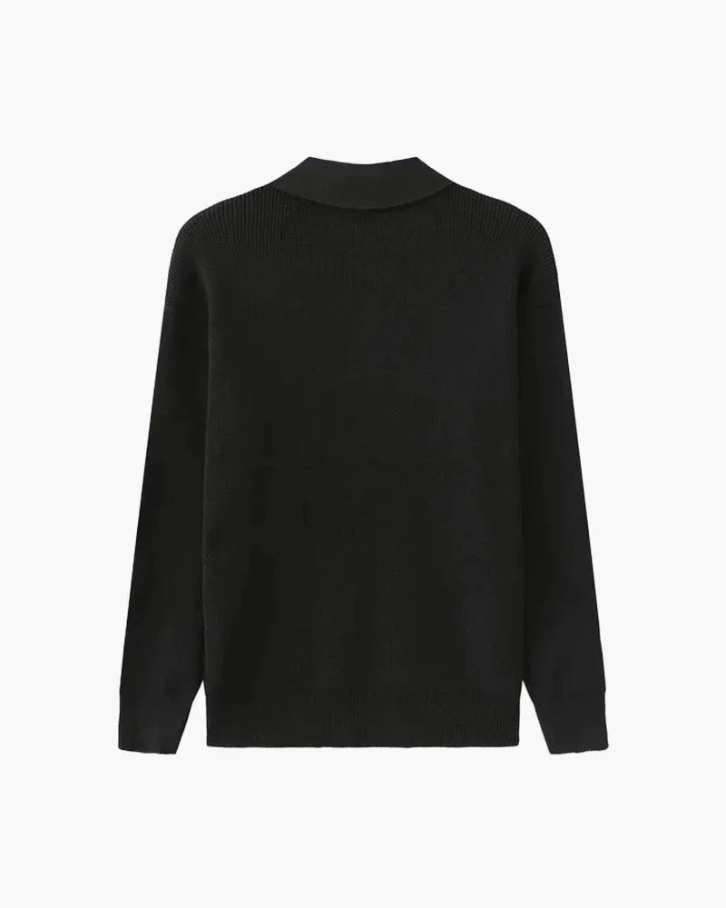 Cesare Half Zip Knit Sweater