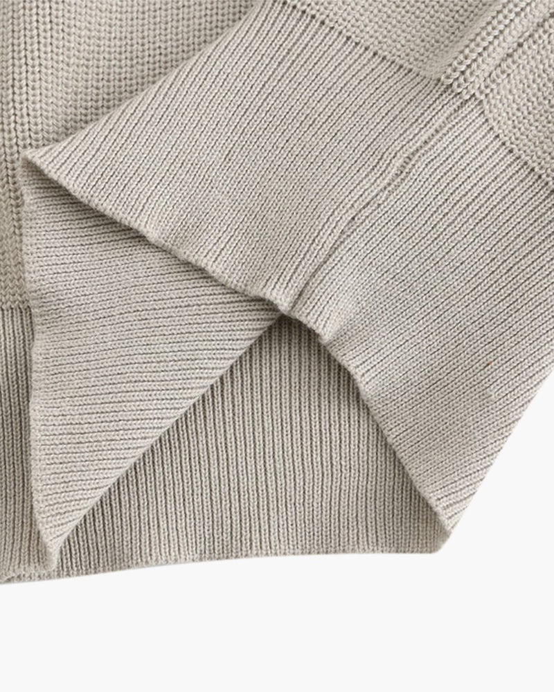 Cesare Half Zip Knit Sweater