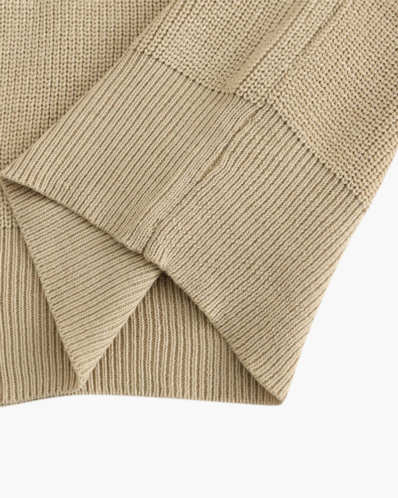 Cesare Half Zip Knit Sweater