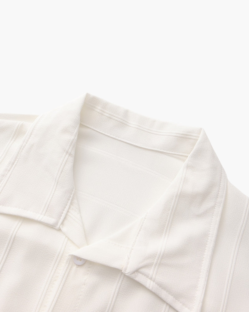 ST Tropez Ribbed Button-Up Shirt
