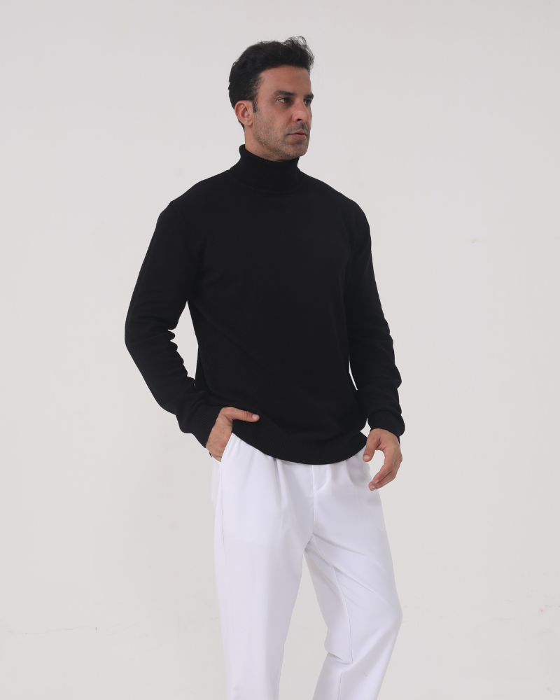 Merino Wool Sweater – Turtleneck [Winter Luxury Deal]