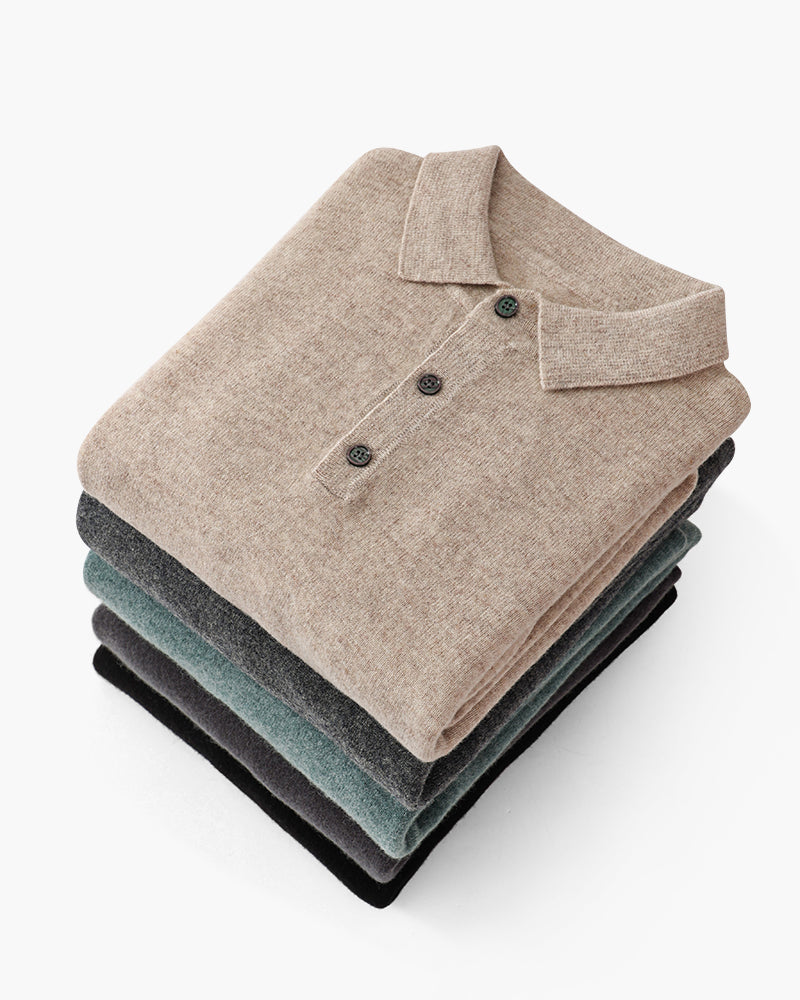 Cashmere Polo Shirt – Long Sleeve [Exclusive Edition]