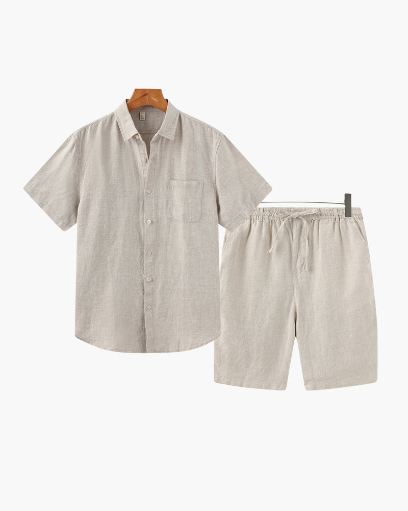 Old Money Linen Set (Casual Shorts)