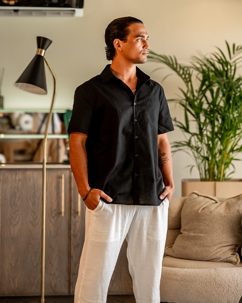 Linen Shirt – Short Sleeve Button-Up [Resort Edition]