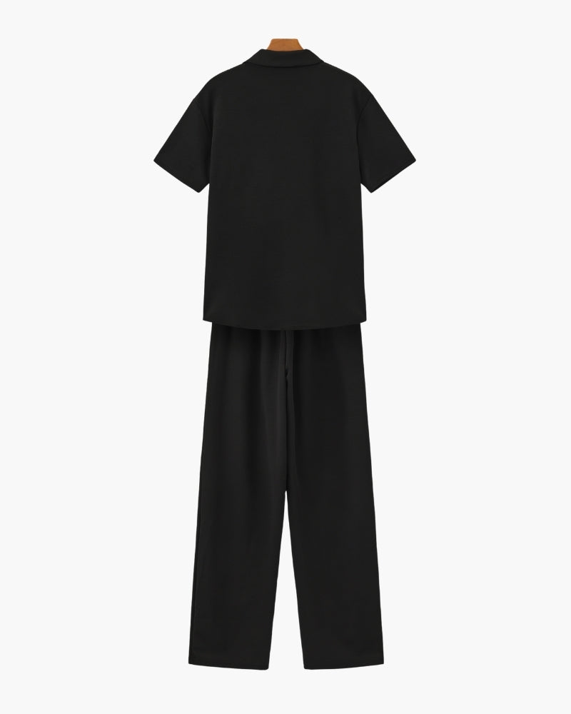 Organic Cotton Polo & Pantalon Set