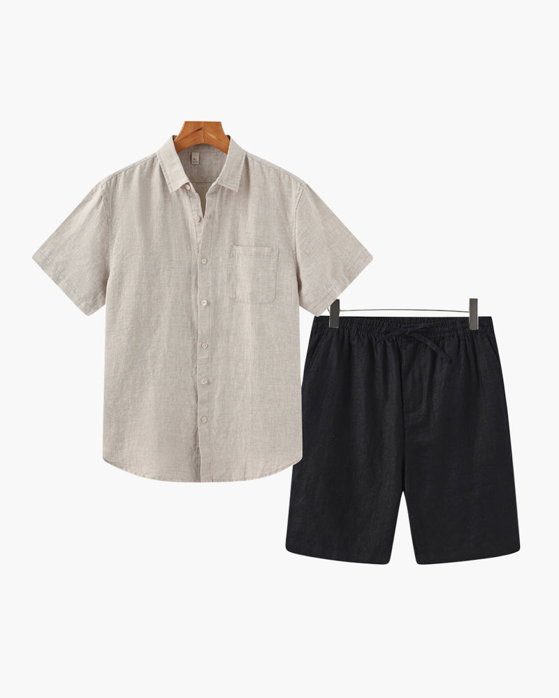 Old Money Linen Set (Casual Shorts)