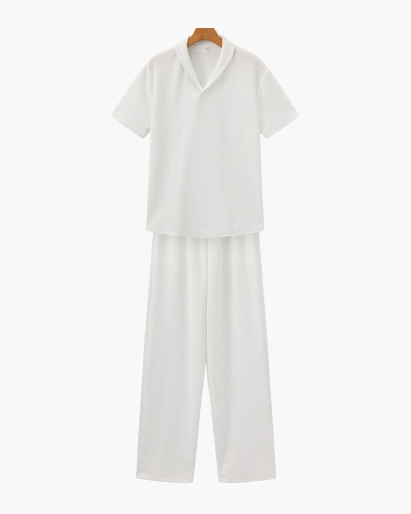 Organic Cotton Polo & Pantalon Set