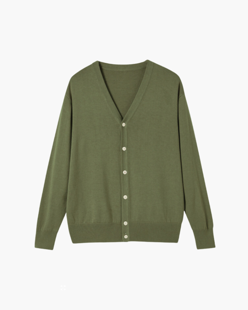 Merino Wool Cardigan – Classic Button-Up Knit [Winter Luxury Deal]