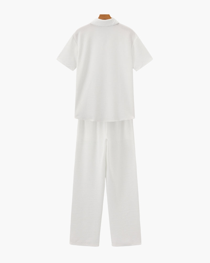 Organic Cotton Polo & Pantalon Set