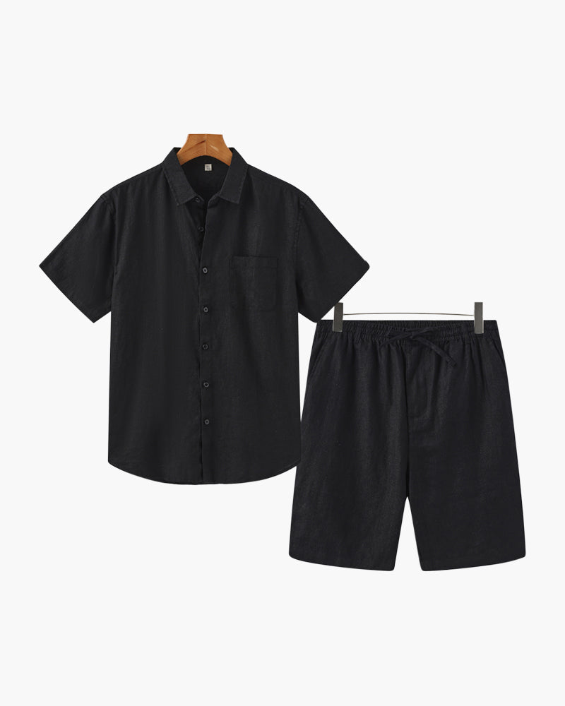 Old Money Linen Set (Casual Shorts)