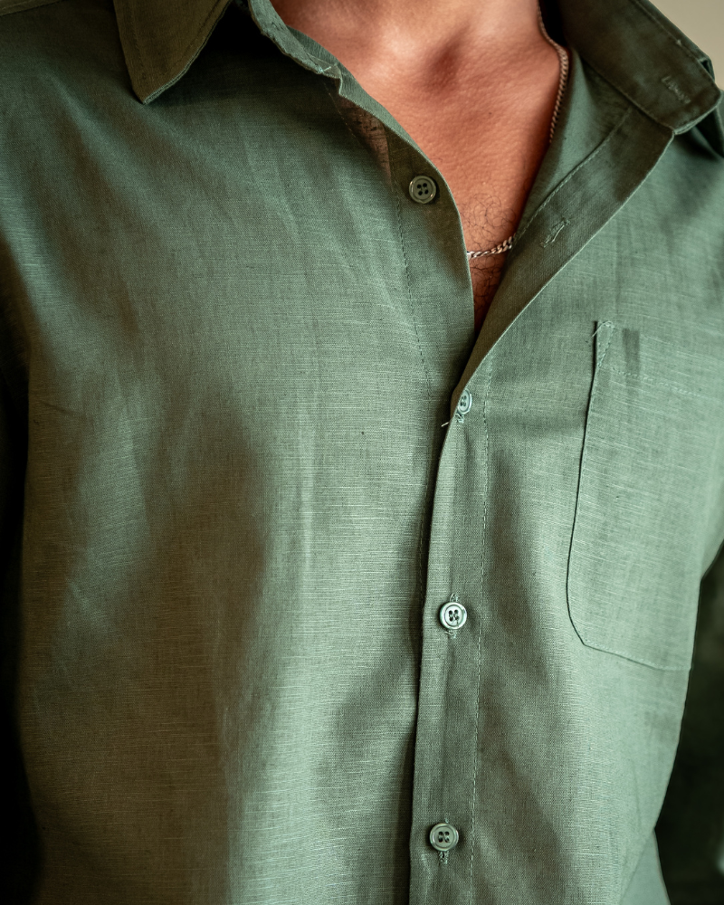 Linen Shirt – Long Sleeve Button-Up [Resort Edition]