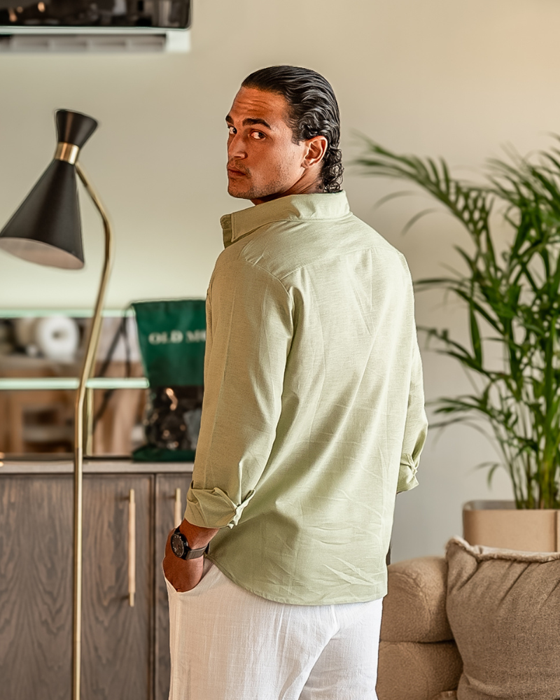 Linen Shirt – Long Sleeve Button-Up [Resort Edition]