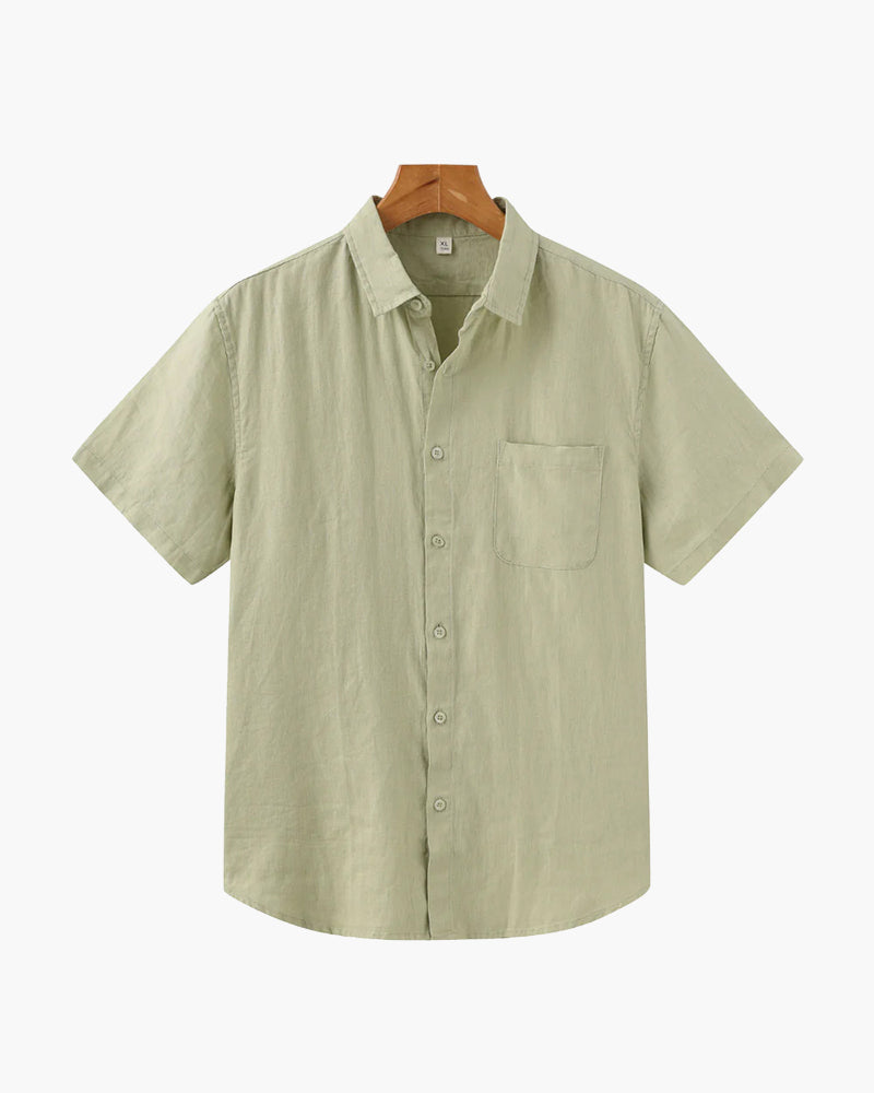 Linen Shirt – Short Sleeve Button-Up [Resort Edition]