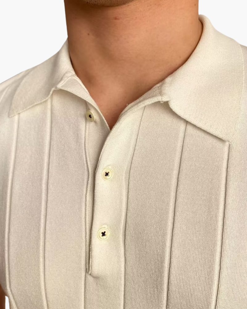Cannes Ribbed Organic Cotton Polo