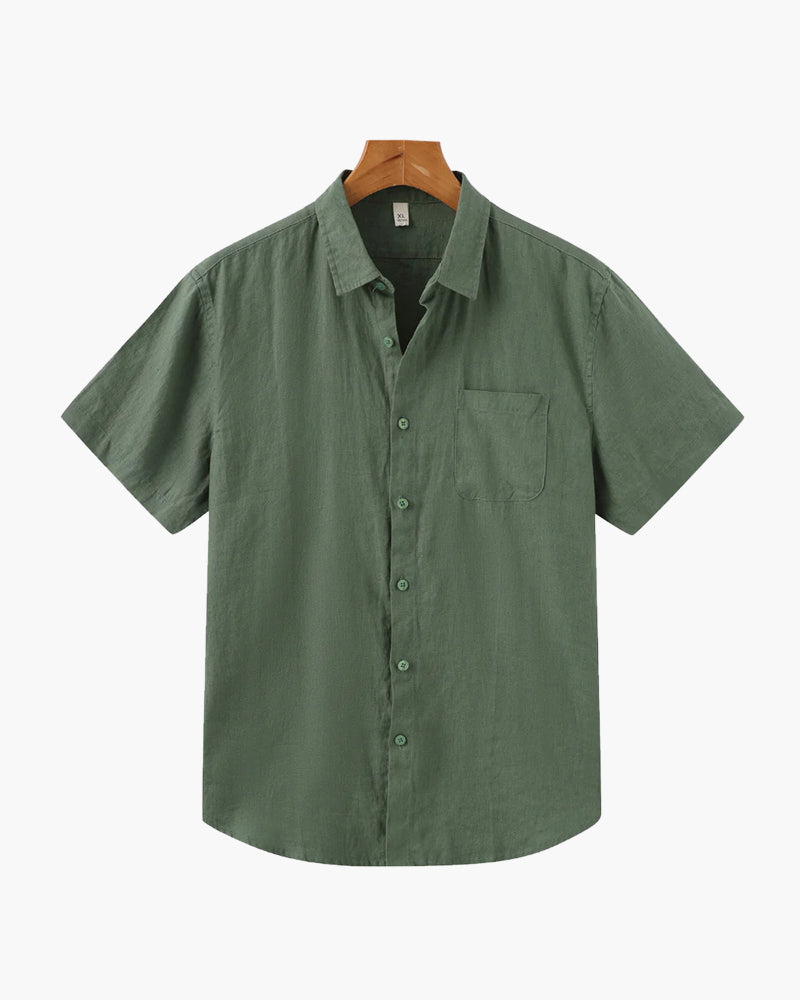 Linen Shirt – Short Sleeve Button-Up [Resort Edition]