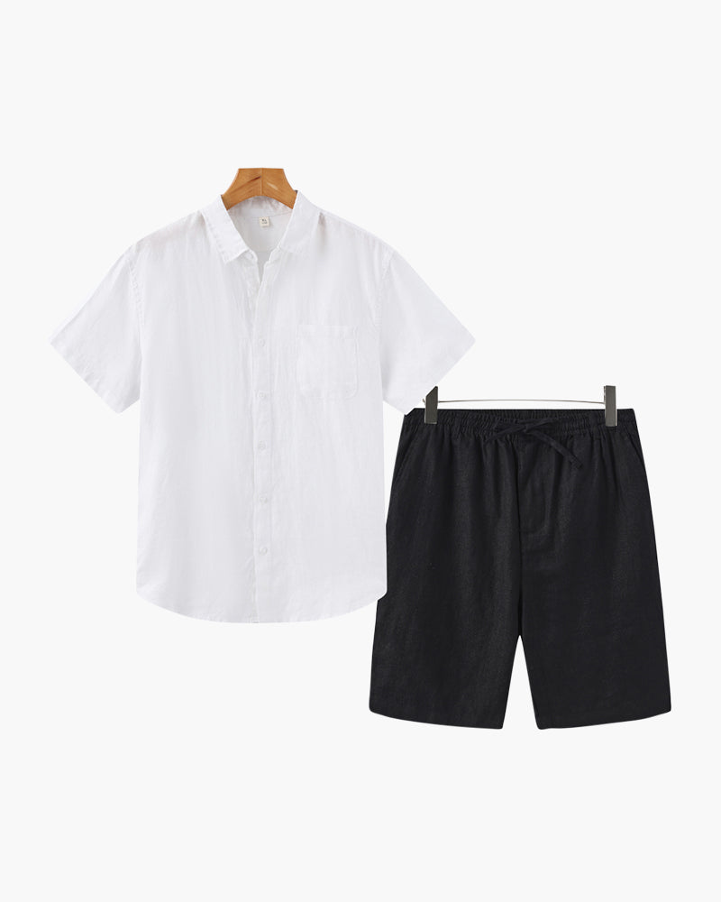 Old Money Linen Set (Casual Shorts)