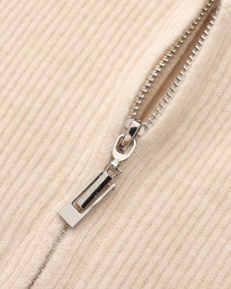 Cashmere Zip Cardigan – Full-Zip Knit [Winter Luxury Deal]