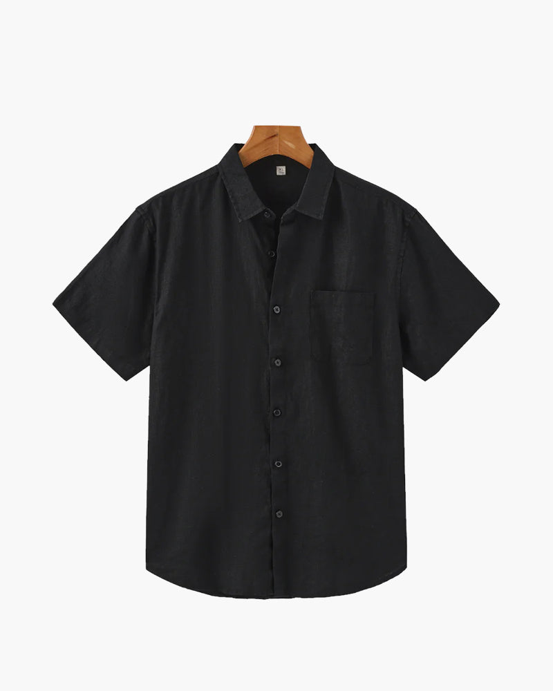 Linen Shirt – Short Sleeve Button-Up [Resort Edition]