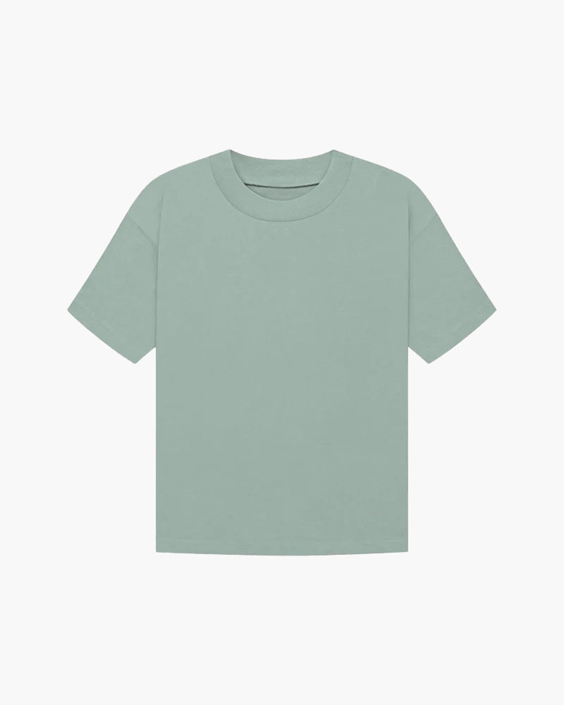 Refined Solid T-Button-Up Shirt