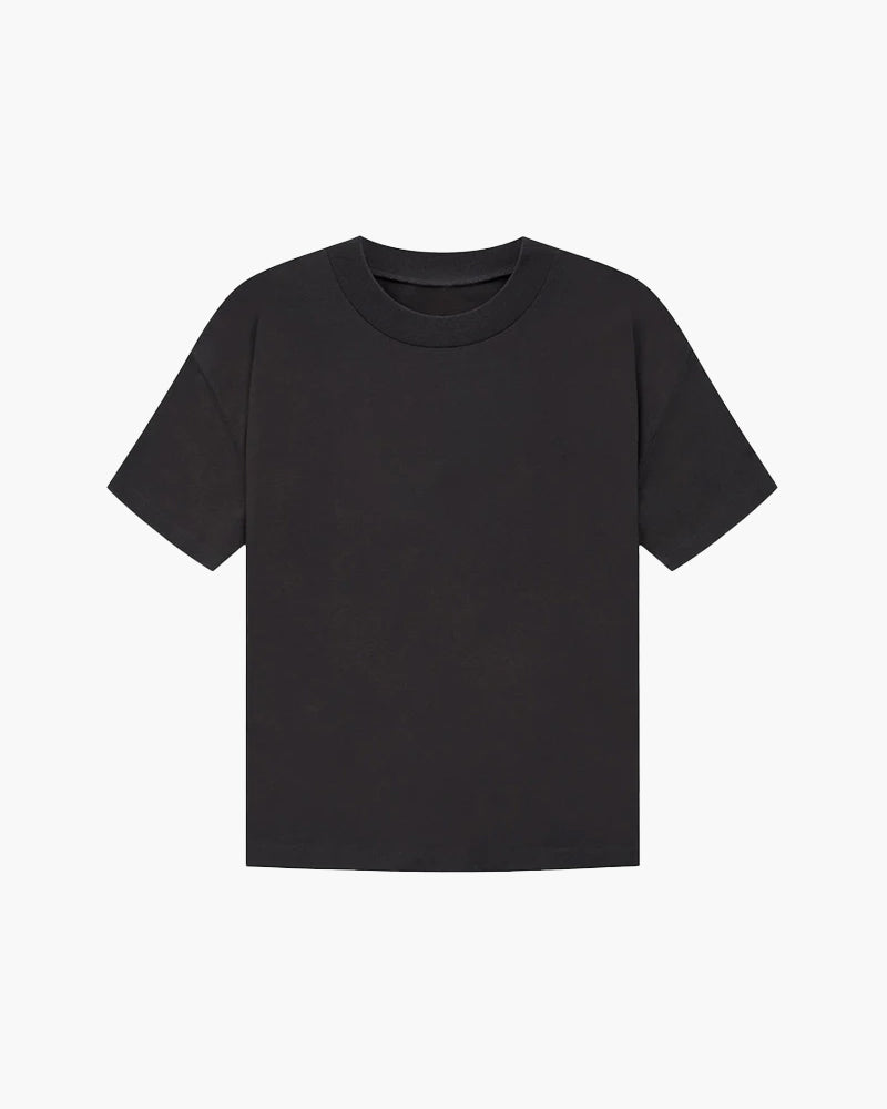 Refined Solid T-Button-Up Shirt