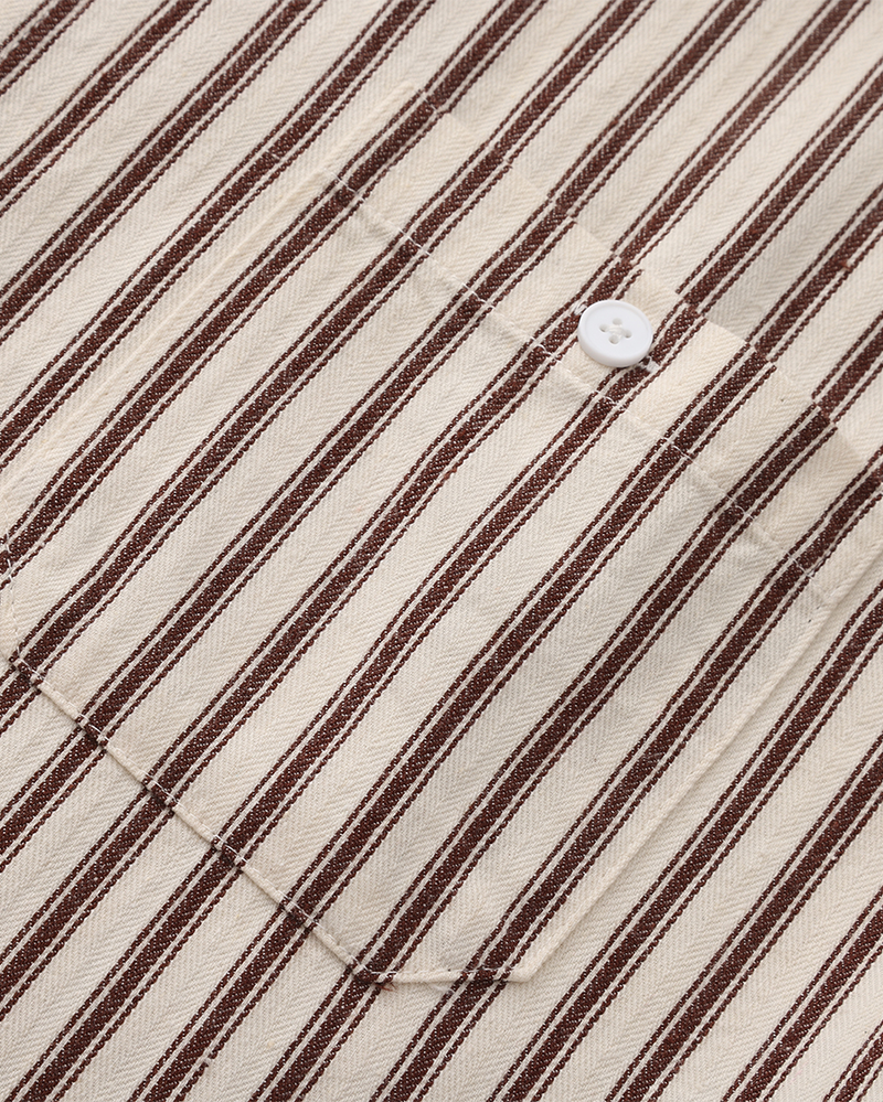 Gentlemen's Striped Button-Up Shirt