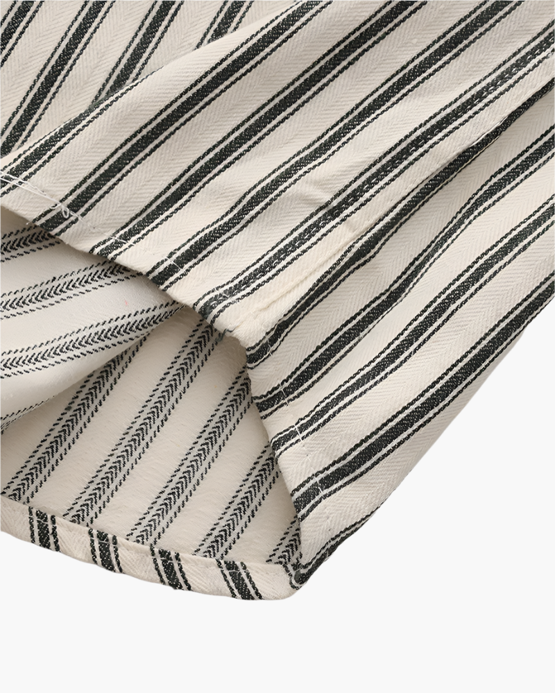 Gentlemen's Striped Button-Up Shirt
