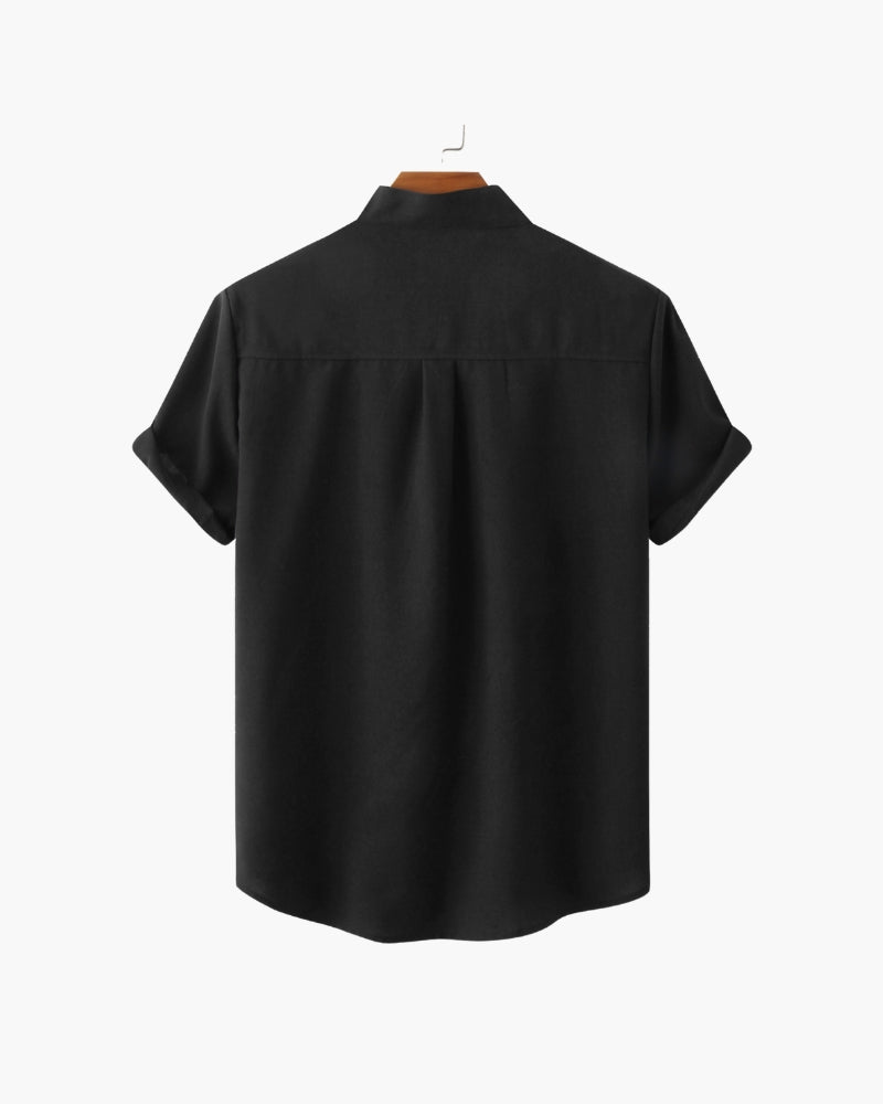 Linen Shirt – Mandarin Collar [Resort Edition]