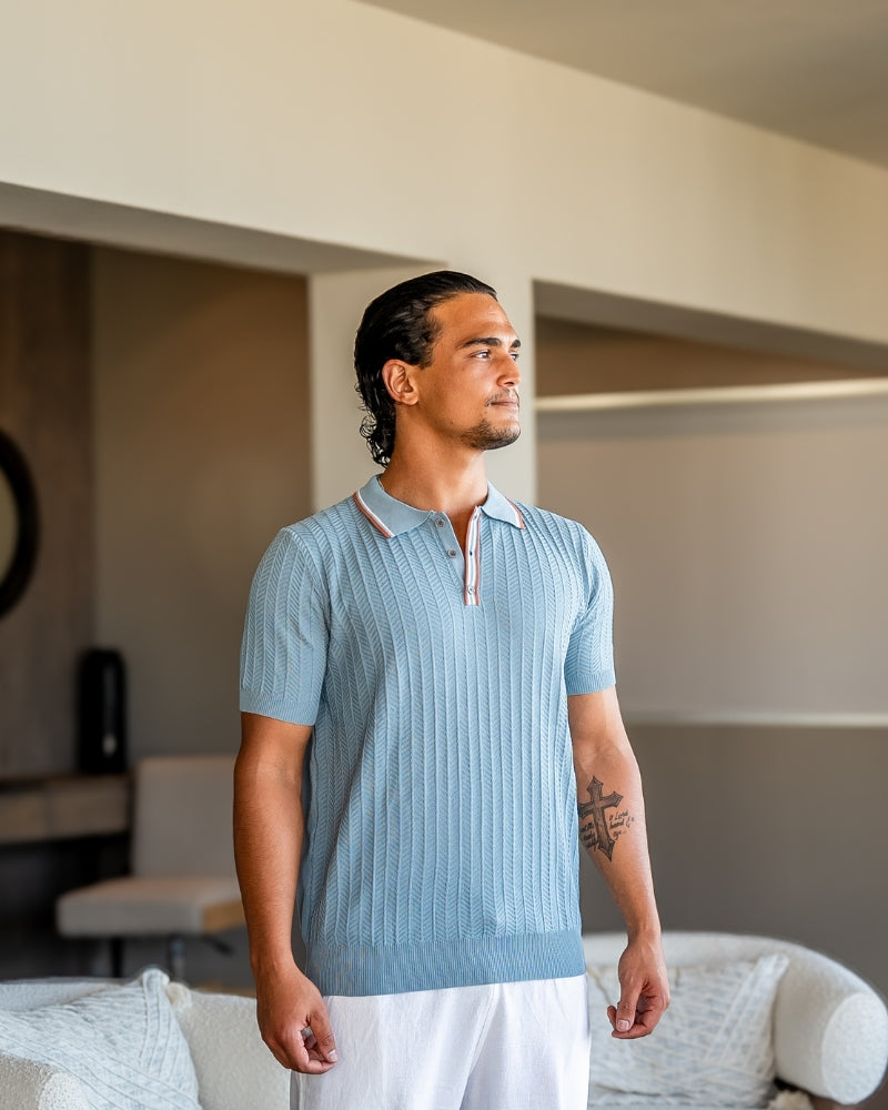 Knitted Polo Shirt – Contrast Trim [Heritage Collection]