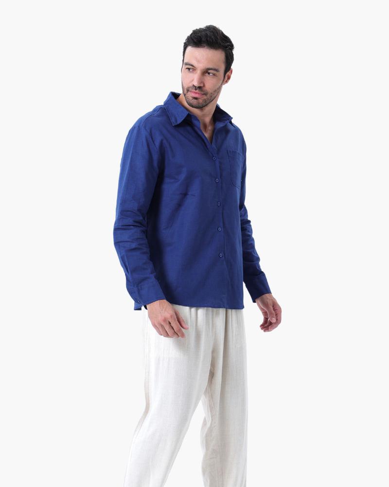 Linen Set – Long Sleeve Shirt & Pants [BUY 1 GET 2]