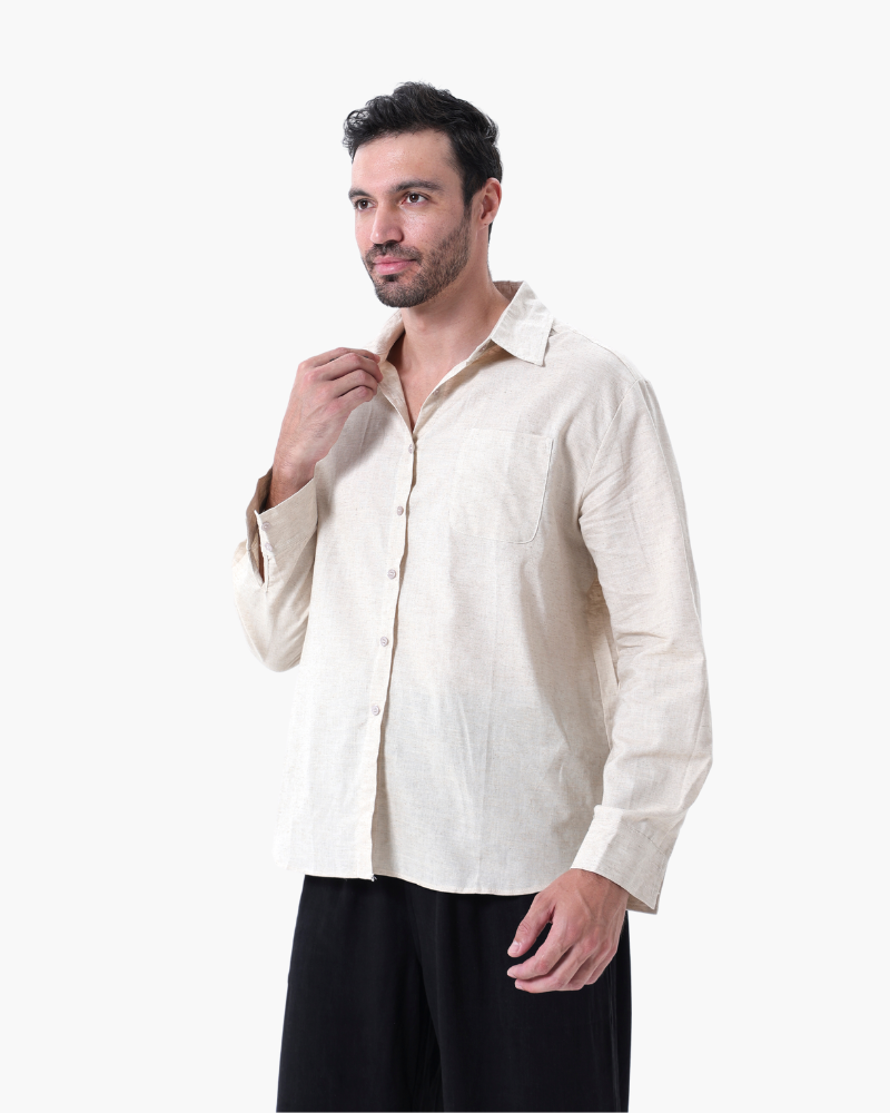 Linen Set – Long Sleeve Shirt & Pants [BUY 1 GET 2]