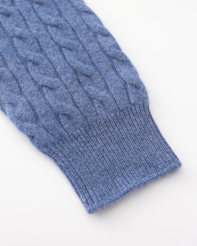 Cashmere Sweater – Cable-Knit Half-Zip [Winter Luxury Deal]