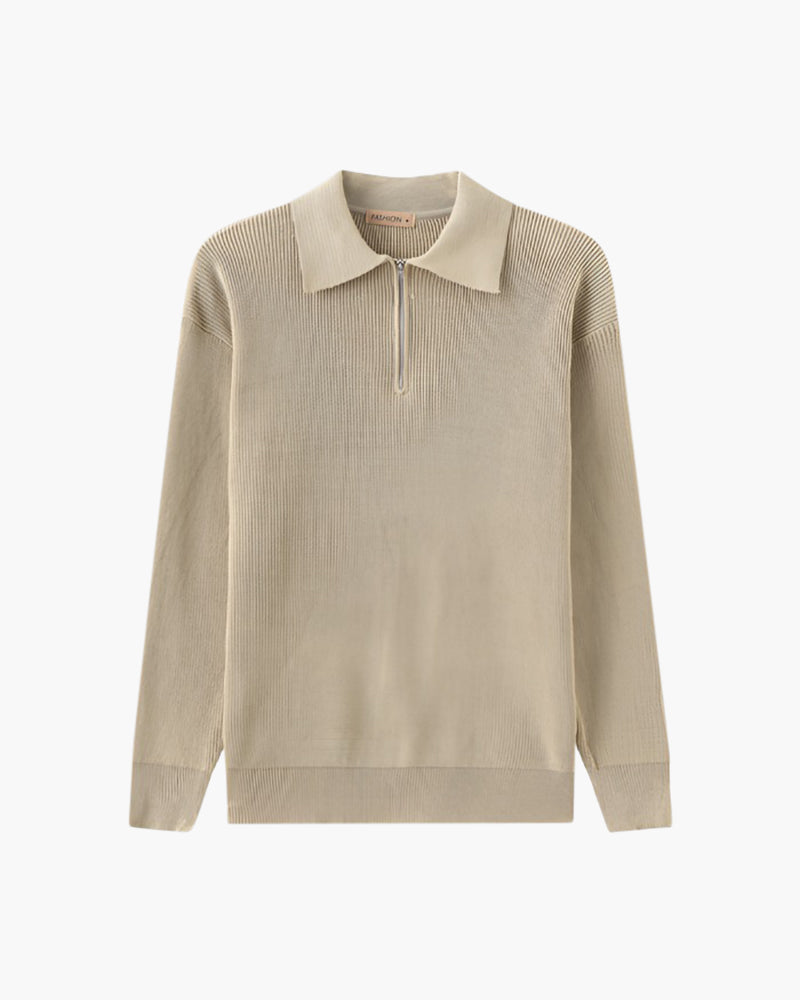 Cesare Half Zip Knit Sweater