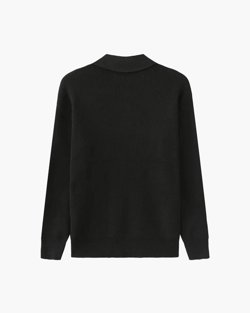 Cesare Half Zip Knit Sweater